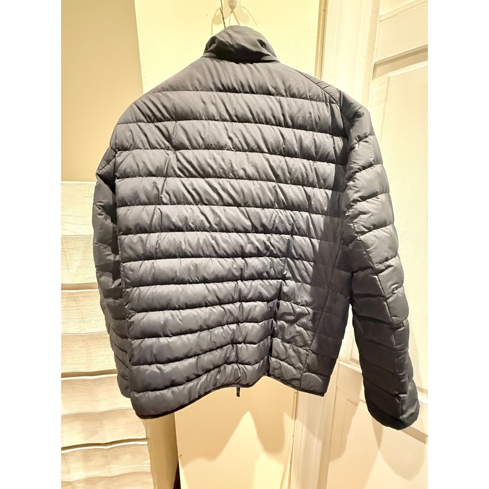 Uniqlo Ultra Light Down Jacket Mens Medium Black Quilted Puffer Full Zip Coat - Picture 2 of 6